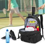 DSLEAF Tennis Backpack for 2 Rackets, Tennis Bag with Separate Ventilated Shoe Space for Tennis/Pickleball/Badminton/Squash Racquet and Accessories