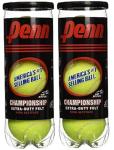 Penn Championship High Altitude Head Tennis Balls – 2 Pack 6 Balls Yellow - USTA & ITF Approved - Official Ball of The United States Tennis Association Leagues - Natural Rubber for consistent Play