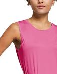 baleaf Women's Workout Tank Tops Sleeveless Exercise Tennis Running Shirts Activewear Fitness Gym Tops Pink M