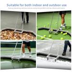 Tennis Court Squeegee Floor squeegee heavy duty concrete floor Squeegee tennis court equipment, Silver Aluminum Frame with Rolling Wheels＋2EAV ,Garage Floor Squeegee Sports Court Maintenance Tool