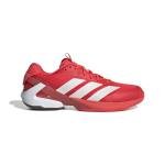 adidas Mens Adizero Ubersonic 5 Tennis, Lucid Red/Zero Metallic/Aurora Ruby, 8.5