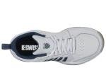 K-Swiss Men's Court Express 2 Tennis Shoe, White/Stargazer/Vapor Blue, 9.5 M