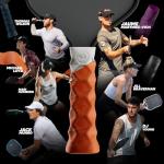 Hesacore Pickleball Paddle Grip - 5.25in - Regular Feel - Supports Tennis Elbow, Enhances Grip Strength, Reduces Vibration with Finger Support and Anti-Sweat - Medium