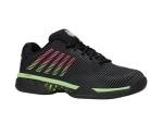 K-Swiss Men's Hypercourt Express 2 Tennis Shoe Tennis Shoe, Black/Soft Neon Green/Neon Lava, 10.5 W