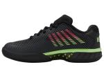 K-Swiss Men's Hypercourt Express 2 Tennis Shoe Tennis Shoe, Black/Soft Neon Green/Neon Lava, 10.5 W
