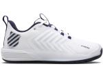 K-Swiss Men's Ultrashot 3 Tennis Shoe, White/Peacoat/Silver, 8.5 M