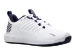 K-Swiss Men's Ultrashot 3 Tennis Shoe, White/Peacoat/Silver, 8.5 M