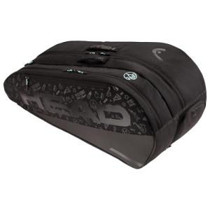 HEAD TOUR RACQUET BAG L NEON 2025, Black