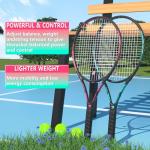 Pro Tennis Racket for Adults, 2 Player 27 inch Speed Tennis Racquet Acceptable for Beginner and Professional with 3 Tennis Balls, 2 Vibration Dampes, 2 Overgrips, Tennis Bag