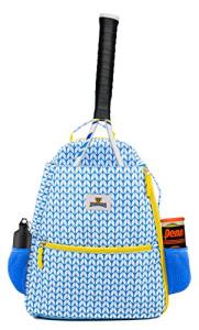 Thorza Tennis Backpack for Women (Light Blue) – Lightweight Tennis Racket Bag Includes Hook and Stores 2 Rackets, Balls, and Sports Gear – Backpack Only.
