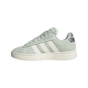 adidas Womens Grand Court Alpha 00s Sportswear, Linen Green/Off White/Silver Metallic, 8