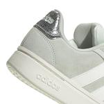 adidas Womens Grand Court Alpha 00s Sportswear, Linen Green/Off White/Silver Metallic, 8