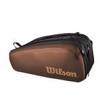 WILSON Pro Staff V14 Super Tour Tennis Racket Bag - Brown, Holds up to 15 Rackets