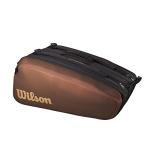 WILSON Pro Staff V14 Super Tour Tennis Racket Bag - Brown, Holds up to 15 Rackets