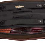 WILSON Pro Staff V14 Super Tour Tennis Racket Bag - Brown, Holds up to 15 Rackets
