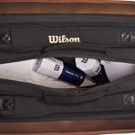 WILSON Pro Staff V14 Super Tour Tennis Racket Bag - Brown, Holds up to 15 Rackets