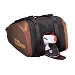 WILSON Pro Staff V14 Super Tour Tennis Racket Bag - Brown, Holds up to 15 Rackets