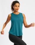 G Gradual Workout Tank Top for Women Sleeveless Athletic Yoga Tops High Neck Quick Dry Running Tennis Sports Shirts for Women(Teal,L)