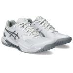 ASICS Women's Gel-Dedicate 8 Tennis Shoes, 10, White/Pure Silver