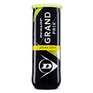 DUNLOP Grand Prix Extra Duty Hard Court Tennis Balls - 3 Ball Can (12 Cans = 1/2 Case)