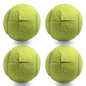 Tennis Balls for Walkers 4 Pack, RMASCOV Precut Tennis Balls for Walkers,Walker Balls Tennis Ball for Chair Legs(Yellow)