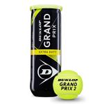 DUNLOP Grand Prix Extra Duty Hard Court Tennis Balls - 3 Ball Can (12 Cans = 1/2 Case)