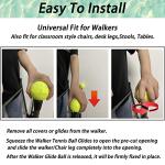 Tennis Balls for Walkers 4 Pack, RMASCOV Precut Tennis Balls for Walkers,Walker Balls Tennis Ball for Chair Legs(Yellow)