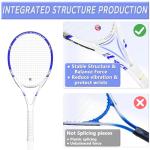 Pro Tennis Racket for Adults, 2 Player 27 inch Speed Tennis Racquet Acceptable for Beginner and Professional with 3 Tennis Balls, 2 Vibration Dampes, 2 Overgrips, Tennis Bag (Blue)