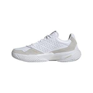 adidas Unisex-Adult CourtJam Control 3 Premium Tennis, White/White/White, 11