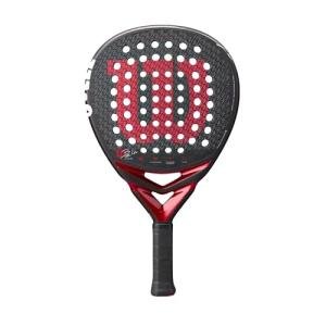 Wilson Bela Pro V3 Padel Racket - Black/Red, Grip Size 2-4 1/4"
