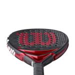 Wilson Bela Pro V3 Padel Racket - Black/Red, Grip Size 2-4 1/4"