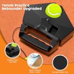 JIAOLUOLI Premium Tennis Trainer Rebound with Heavy Base, Portable Solo Tennis Rebounder Set with 3 Highly Elastic String Balls, Practice Equipment for Adult Kids and Beginners