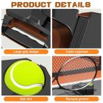 JIAOLUOLI Premium Tennis Trainer Rebound with Heavy Base, Portable Solo Tennis Rebounder Set with 3 Highly Elastic String Balls, Practice Equipment for Adult Kids and Beginners
