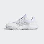 adidas Women's GameCourt 2 Sneaker, White/Silver Metallic/White, 7.5