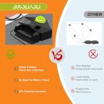 JIAOLUOLI Premium Tennis Trainer Rebound with Heavy Base, Portable Solo Tennis Rebounder Set with 3 Highly Elastic String Balls, Practice Equipment for Adult Kids and Beginners