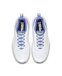 WILSON Rush Pro Lite Men's Tennis Shoes, White/Amparo Blue/Safety Yellow, 10