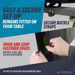JOOLA Outdoor Ping Pong Table Cover Fits Both Folding Tables & Flat Tables -Heavy Duty Waterproof Cover with PVC Coating- Dual Function, Fits 9x5 Tables in Upright or Down Positions, Indoor & Outside