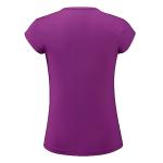 ANIVIVO Tennis Shirts for Women Short Sleeves, Solid Golf T Shirts V-Neck Running Pickleball Clothes(Darkpurple,S)