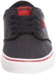 Vans Men's Atwood Canvas Trainers Sneaker, Black/Chili, 10.5 M US