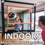 Jazzminton-Sport – The Original Paddle Game with Net for Indoors & Outdoors – Active, Joint-Friendly Family Fun – Like Badminton, Pickleball & Tennis with a Twist