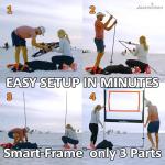 Jazzminton-Sport – The Original Paddle Game with Net for Indoors & Outdoors – Active, Joint-Friendly Family Fun – Like Badminton, Pickleball & Tennis with a Twist