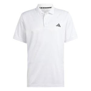 adidas Men's Training Essentials Training Polo Shirt, White, Large