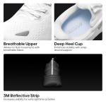 NORTIV 8 Women's Walking Shoes Cushion Comfortable ActiveBreeze Running Tennis Shoes Non-Slip Workout Gym Sports Athletic Breathable Fashion Sneakers,Size 7.5,White,SNWS248W