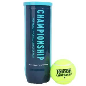 Teloon Championship Tennis Balls - Extra Duty - Regular Duty Felt Pressurized Tennis Balls (1 Can, 3 Balls)