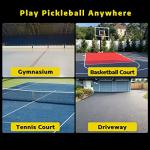 A11N Pickleball Court Marking Kit - Temporary Pickleball Boundary Lines in Standard Court Dimensions, No Measurement Required, Yellow