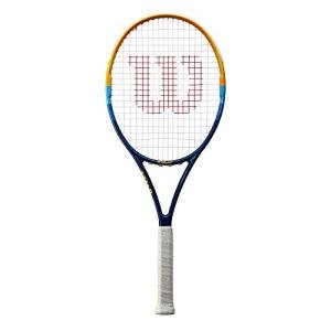 Wilson Profile Adult Recreational Tennis Racket - Grip Size 3 - 4 3/8", Blue/Orange