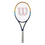 Wilson Profile Adult Recreational Tennis Racket - Grip Size 3 - 4 3/8", Blue/Orange