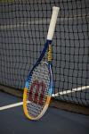 Wilson Profile Adult Recreational Tennis Racket - Grip Size 3 - 4 3/8", Blue/Orange