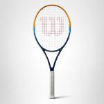 Wilson Profile Adult Recreational Tennis Racket - Grip Size 3 - 4 3/8", Blue/Orange