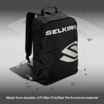 Selkirk Sport Core Line Day Backpack | Small Pickleball Bag for Women & Men | +V11 Max Polyfiber Material | Paddle Bag Fits 6 Pickle Ball Paddles, & Sport Gear, Balls & Accessories | Black